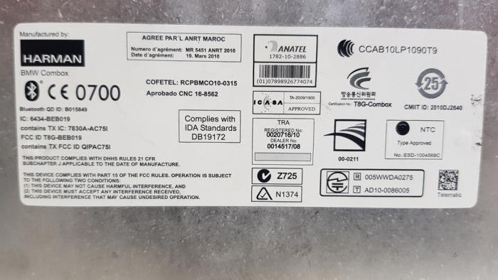 Gebruikte Bluetooth module BMW X1 (E84) sDrive 20d 2.0 16V Prijs € 242,00 Inclusief btw aangeboden door Autodemontage Rijnmond BV