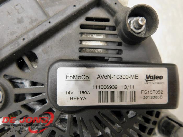 Dynamo van een Ford C-Max (DXA) 2.0 TDCi 16V 2011