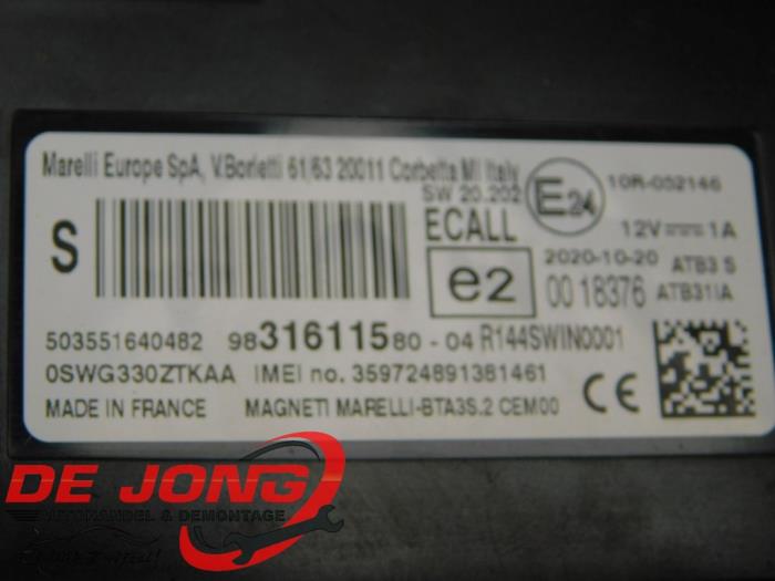 Alarm module van een Opel Corsa F (UB/UH/UP) 1.5 CDTI 100 2021