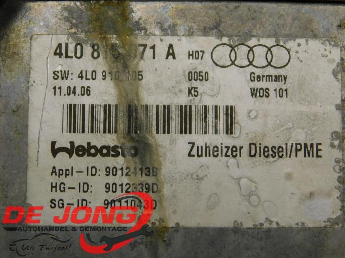 Standkachel van een Audi Q7 (4LB) 3.0 TDI V6 24V 2007