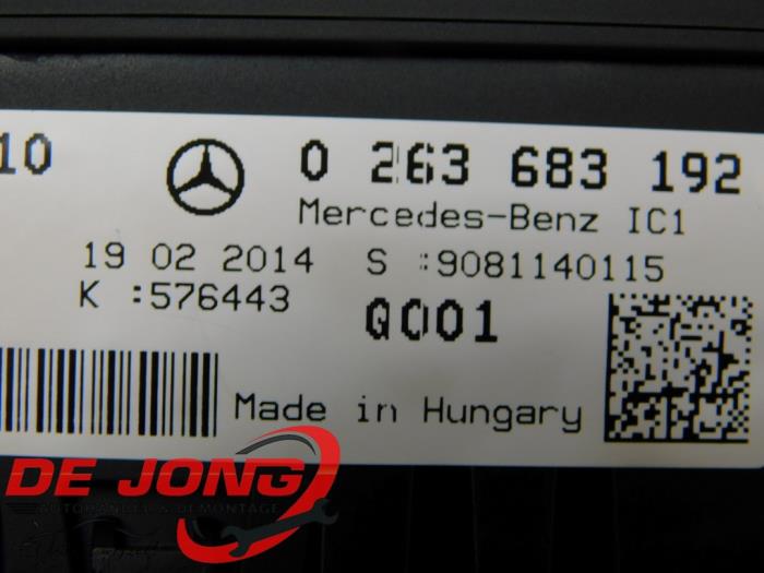 Kilometerteller KM van een Mercedes-Benz ML III (166) 3.0 ML-350 BlueTEC V6 24V 4-Matic 2014