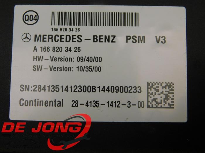 Stoelverwarmings module van een Mercedes-Benz ML III (166) 3.0 ML-350 BlueTEC V6 24V 4-Matic 2014