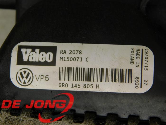 Intercooler van een Volkswagen Polo V (6R) 1.4 TDI 12V 90 2015