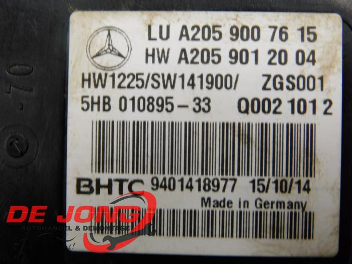 Computer Koeling van een Mercedes-Benz C (W205) C-180 1.6 CDI BlueTEC, C-180 d 16V 2015