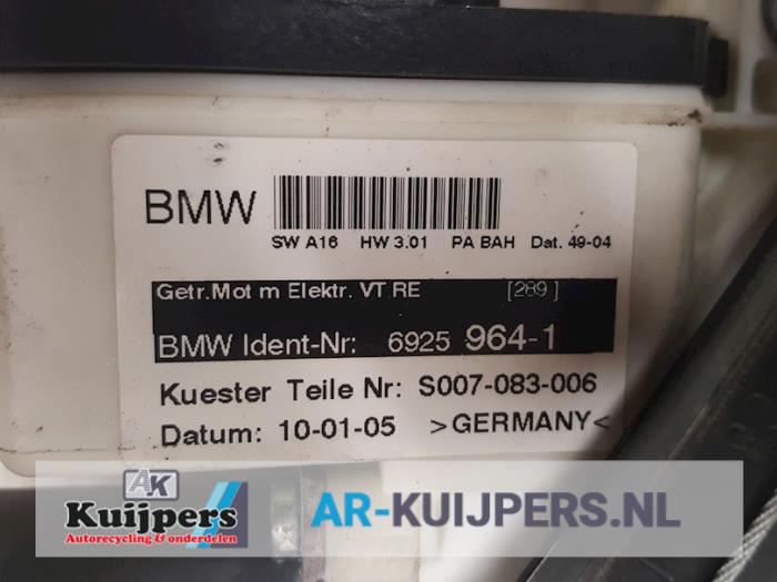 Ruitmechaniek 4Deurs rechts-voor - BMW X3