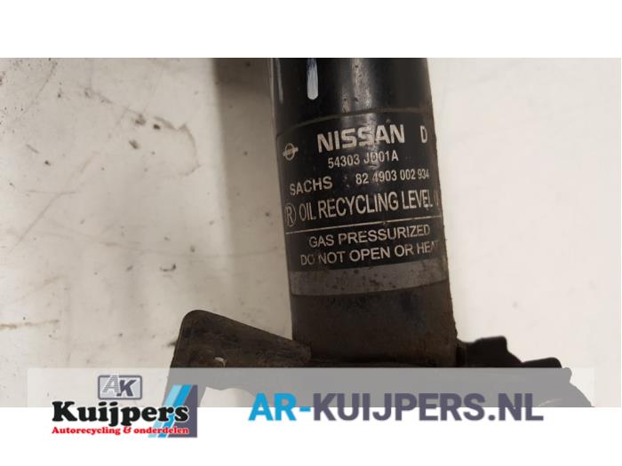 Schokdemper links-voor - Nissan Qashqai