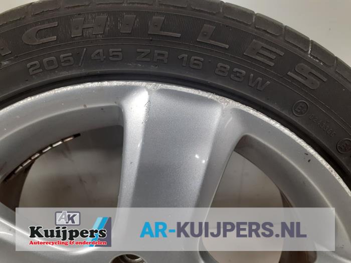 Velgen set + banden - Peugeot 206 PLUS