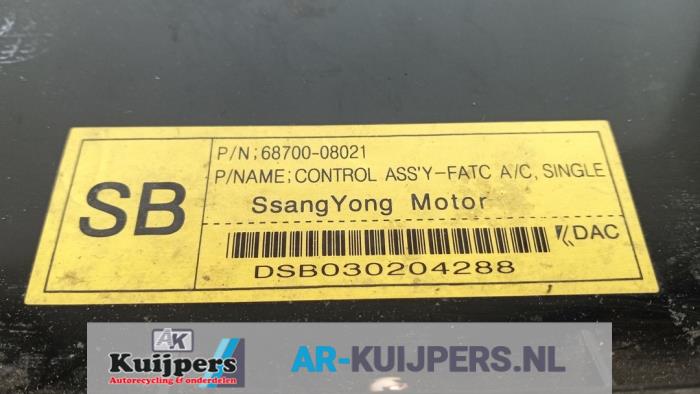 Kachel Bedieningspaneel - Ssang Yong Rexton