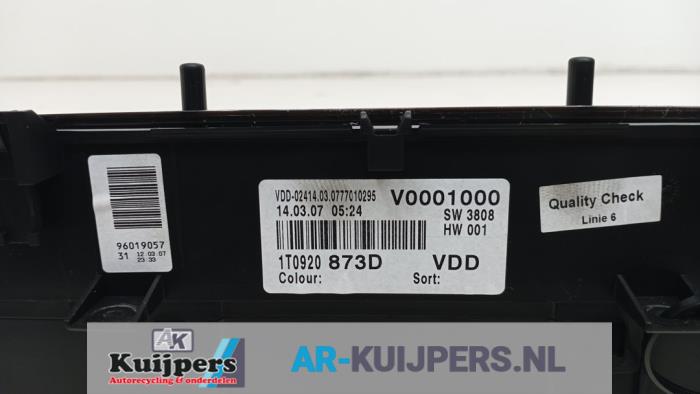 Kilometerteller KM - Volkswagen Touran
