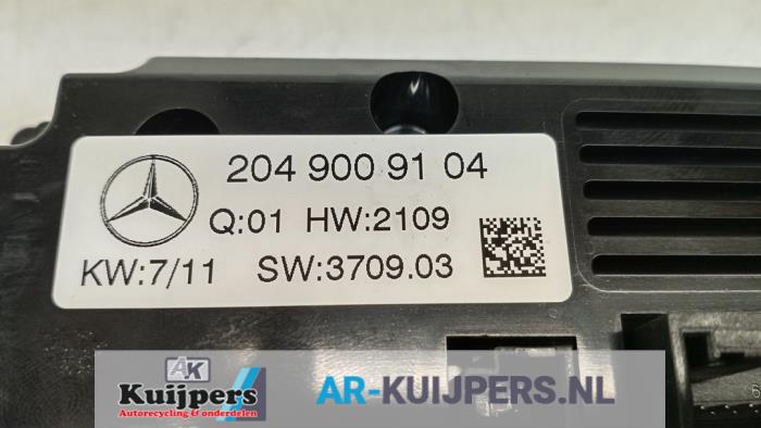 Kachel Bedieningspaneel - Mercedes C-Klasse