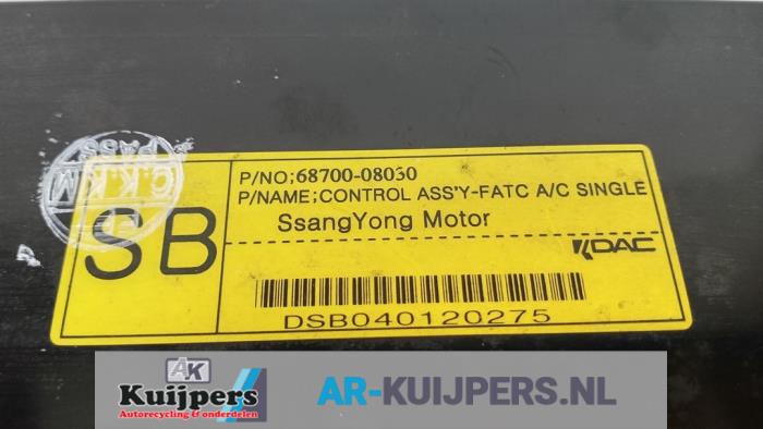 Kachel Bedieningspaneel - Ssang Yong Rexton