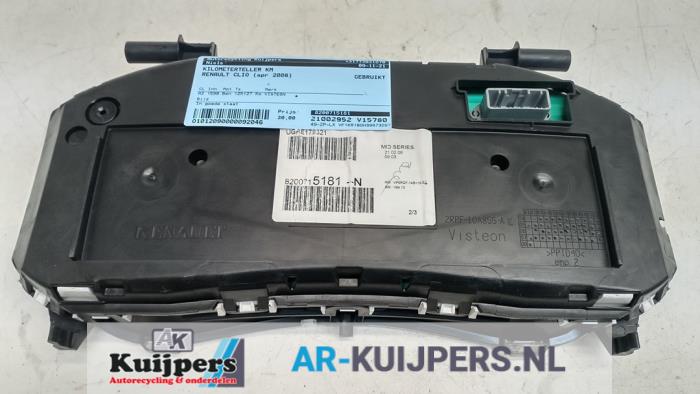 Kilometerteller KM - Renault Clio