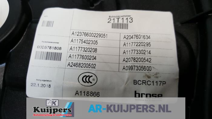 Ruitmechaniek 4Deurs rechts-achter - Mercedes CLA