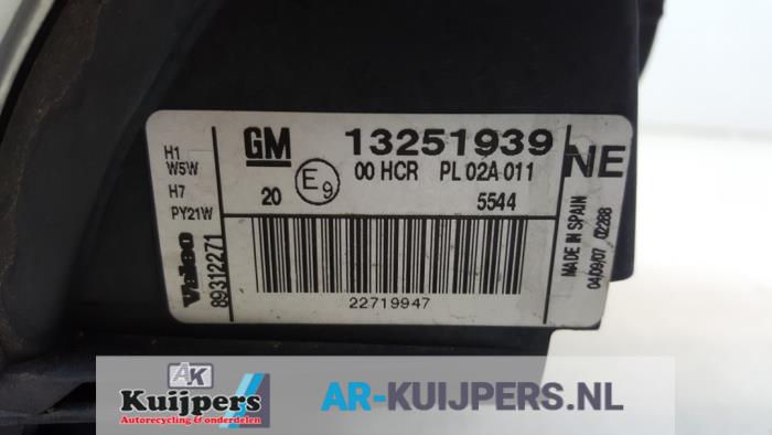 Koplamp links - Opel Signum