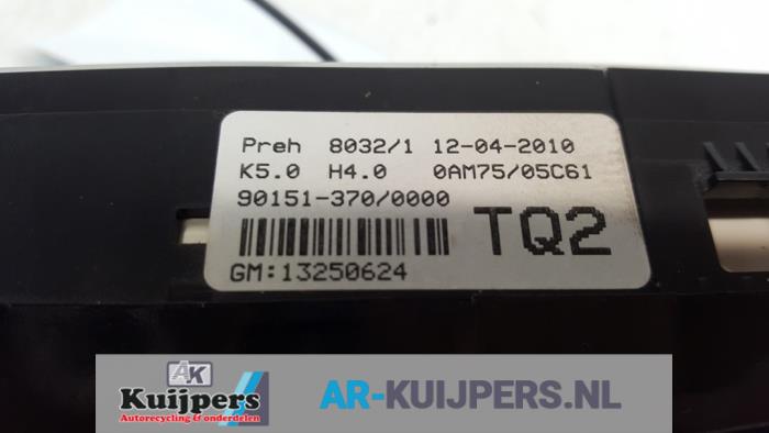 Kachel Bedieningspaneel - Opel Zafira