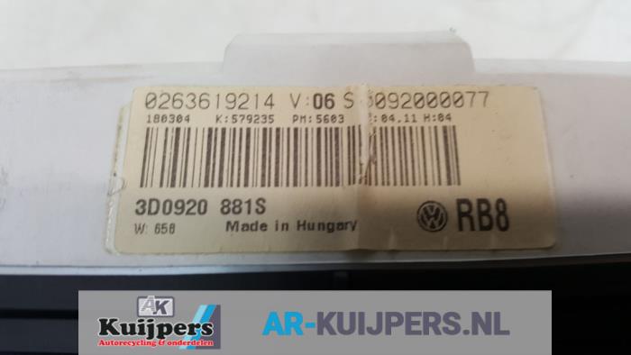 Kilometerteller KM - Volkswagen Phaeton