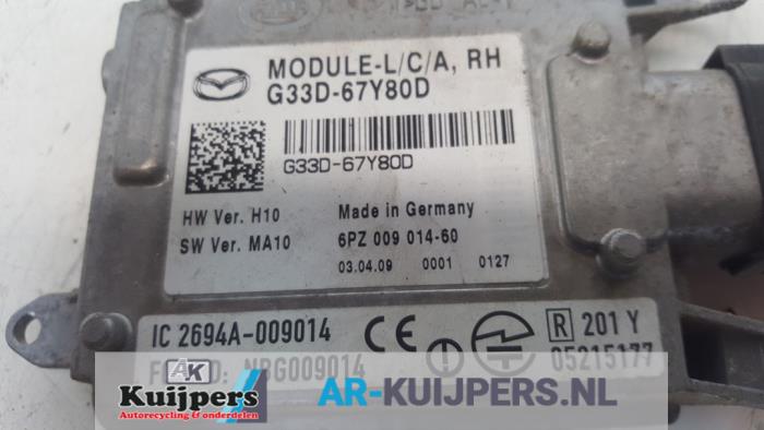 Radar sensor van een Mazda 3 (BL12/BLA2/BLB2) 1.6i MZR 16V 2008