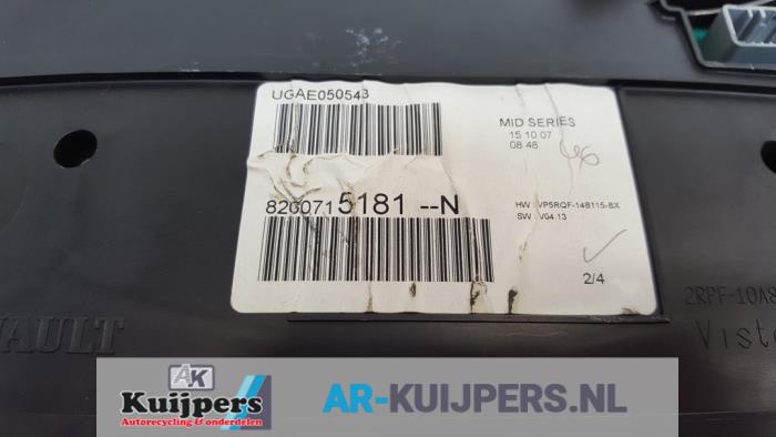 Kilometerteller KM - Renault Clio