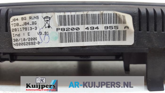 Kilometerteller KM - Renault Megane Scenic