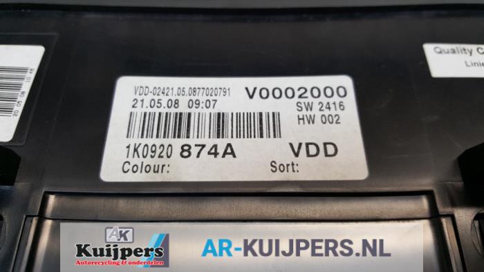Kilometerteller KM - Volkswagen Golf