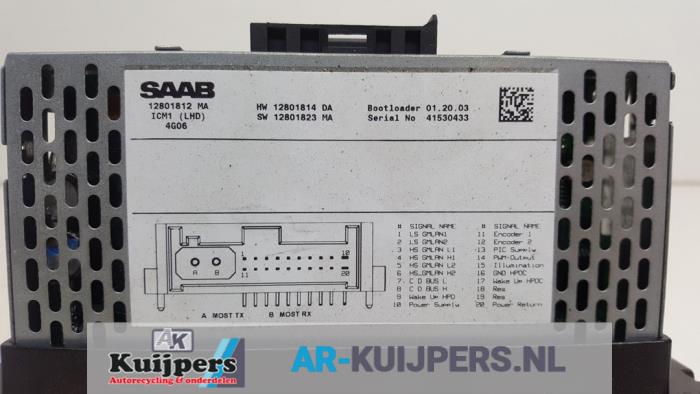 Radiobedienings paneel - Saab 9-3