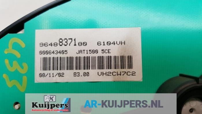 Kilometerteller KM - Peugeot 206
