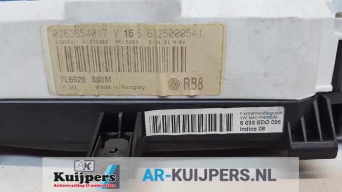 Kilometerteller KM - Volkswagen Touareg