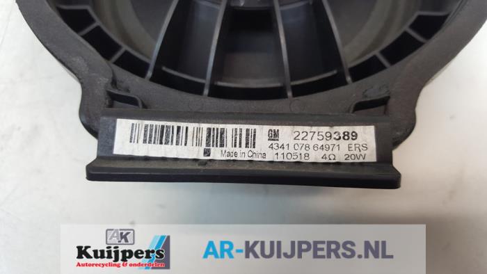 Luidspreker van een Opel Meriva 1.4 Turbo 16V ecoFLEX 2012