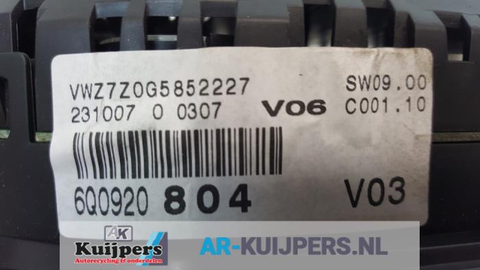 Kilometerteller KM - Volkswagen Polo