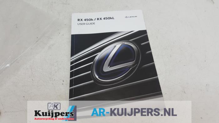 Instructie Boekje - Lexus RX 450H