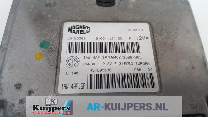 Computer Motormanagement van een Fiat Panda (169) 1.2 Fire 2004