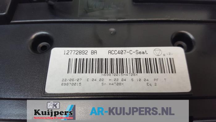Kachel Bedieningspaneel - Saab 9-3