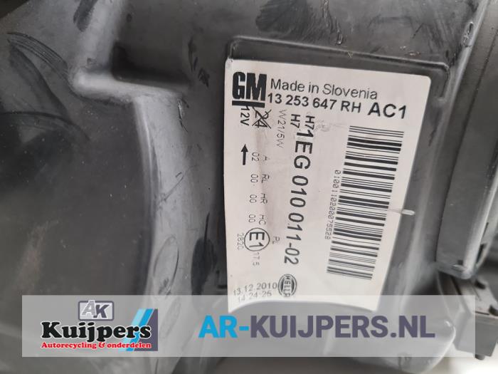 Koplamp rechts - Opel Astra