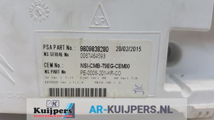 Kilometerteller KM - Peugeot 308