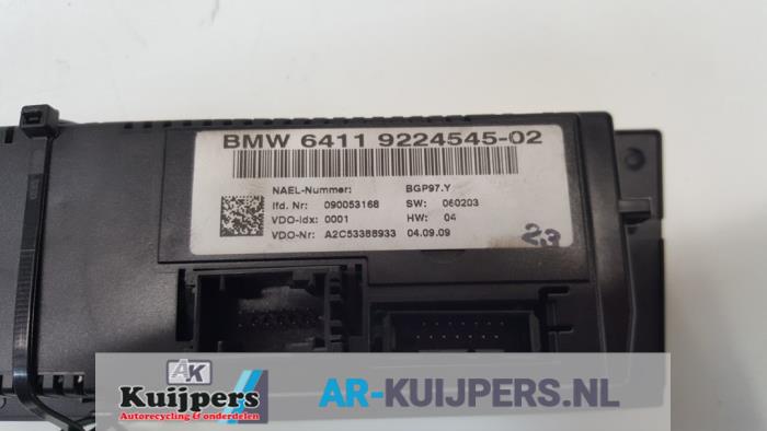 Kachel Bedieningspaneel - BMW 1-Serie