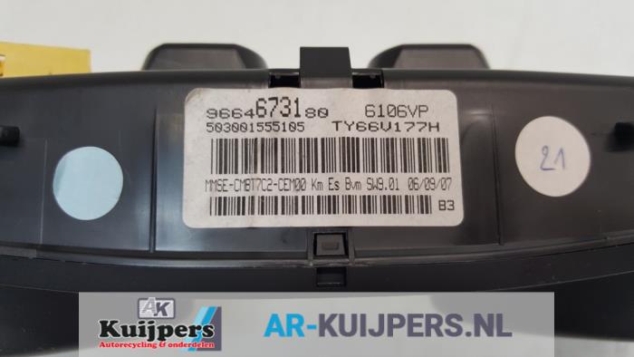 Kilometerteller KM - Peugeot 308