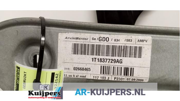Ruitmechaniek 4Deurs links-voor - Volkswagen Touran