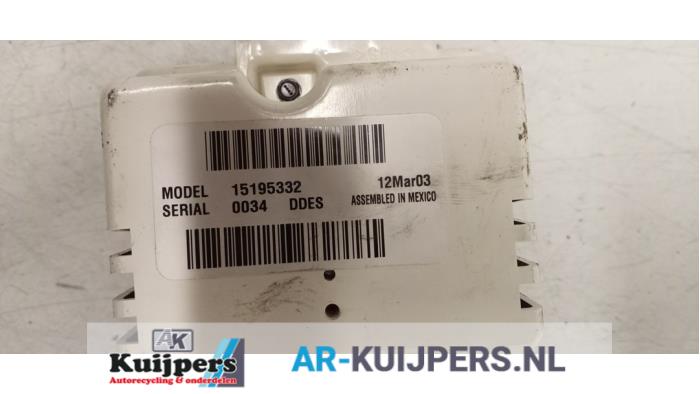 Airco bedieningspaneel - Chevrolet Trailblazer