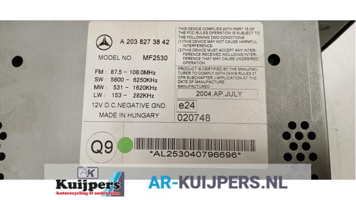 Radio - Mercedes C-Klasse