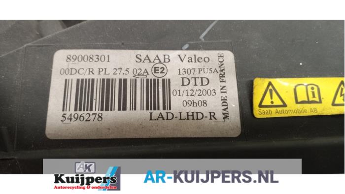 Koplamp rechts - Saab 9-5