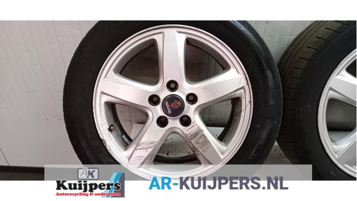 Sportvelgenset + banden - Saab 9-5