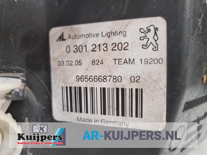Koplamp rechts - Peugeot 407