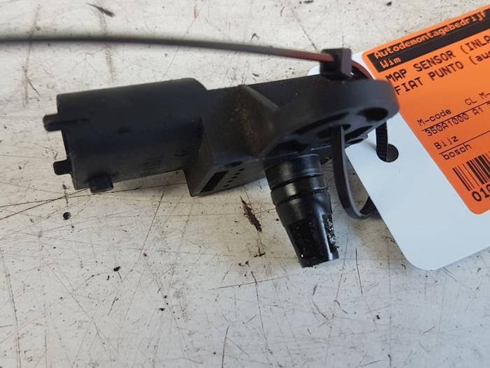 Gebruikte Map Sensor (inlaatspruitstuk) Fiat Grande Punto (199) 1.4 Prijs € 10,00 Margeregeling aangeboden door Autodemontagebedrijf Smit