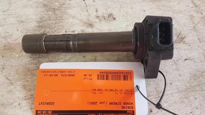 Bobine Honda Stream I (RN), 2000 1.7 16V VTEC, MPV, Benzine, 1.668cc, 92kW (125pk), FWD, D17A2; D17A5, 2001-05 / 2006-09, RN17 (Gebruikt)