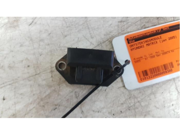 Gebruikte Ontstekingsmodule Hyundai Matrix 1.6 16V Prijs € 10,00 Margeregeling aangeboden door Autodemontagebedrijf Smit