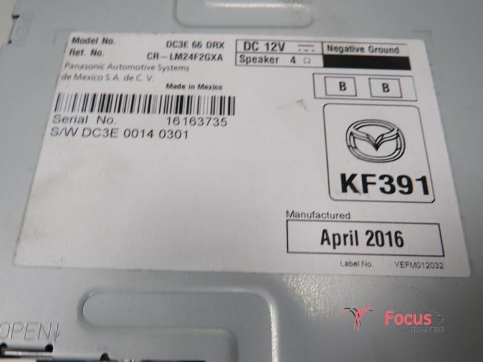 Navigatie Systeem van een Mazda 2 (DJ/DL) 1.5 SkyActiv-G 115 2016