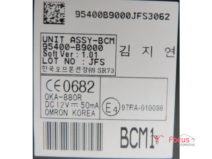 Module Comfort van een Hyundai i10 (B5) 1.0 12V 2015