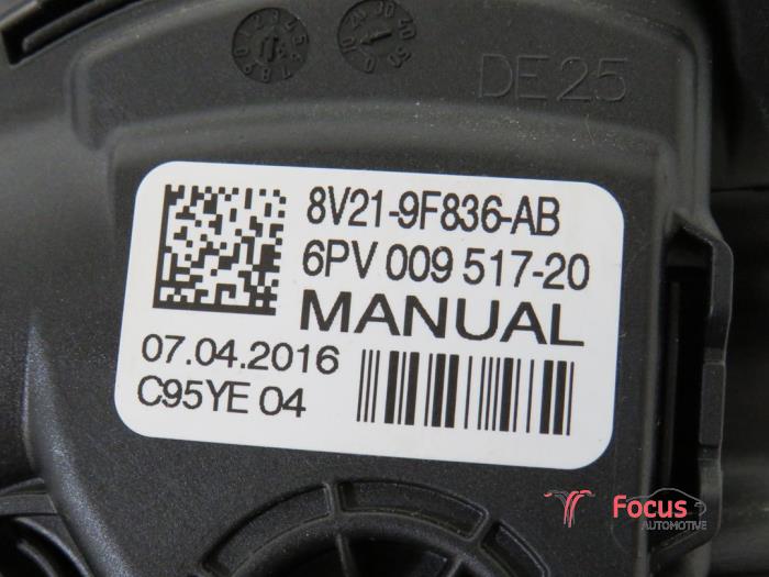 Gaspedaalpositie Sensor van een Ford Fiesta 6 (JA8) 1.0 EcoBoost 12V 100 2016