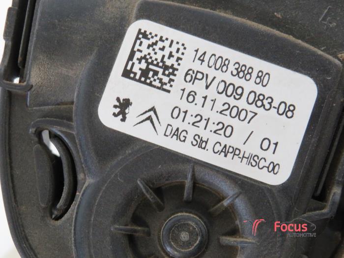 Sensor Gaspedaalpositie van een Peugeot Expert (G9) 2.0 HDi 120 2010