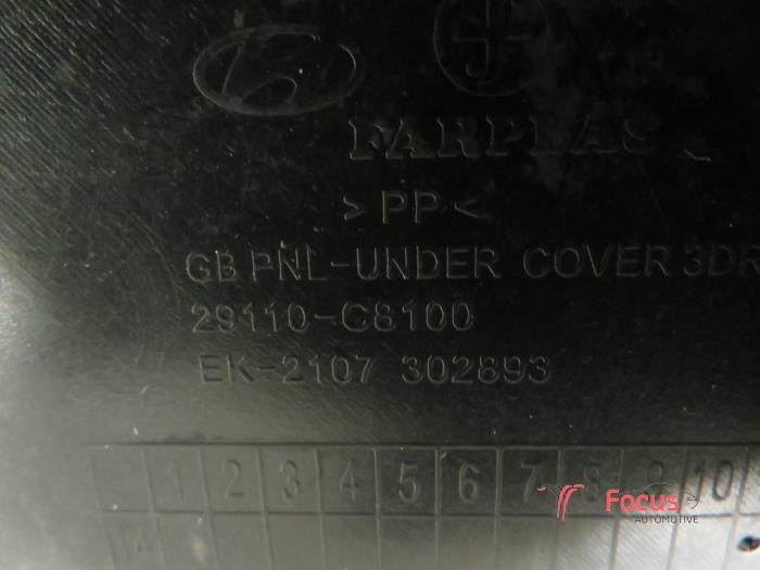 Motor Beschermplaat van een Hyundai i20 (GBB) 1.0 T-GDI 120 12V 2017